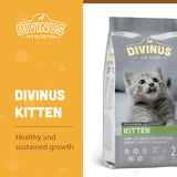 Divinus Kitten Rich in Chicken Flavor, Dry Food Bag 2kg