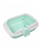 Pado Cat Litter Tray - Assorted Colors - Blue / Pink / Green / Grey - 49 X 36 X 17 Cm